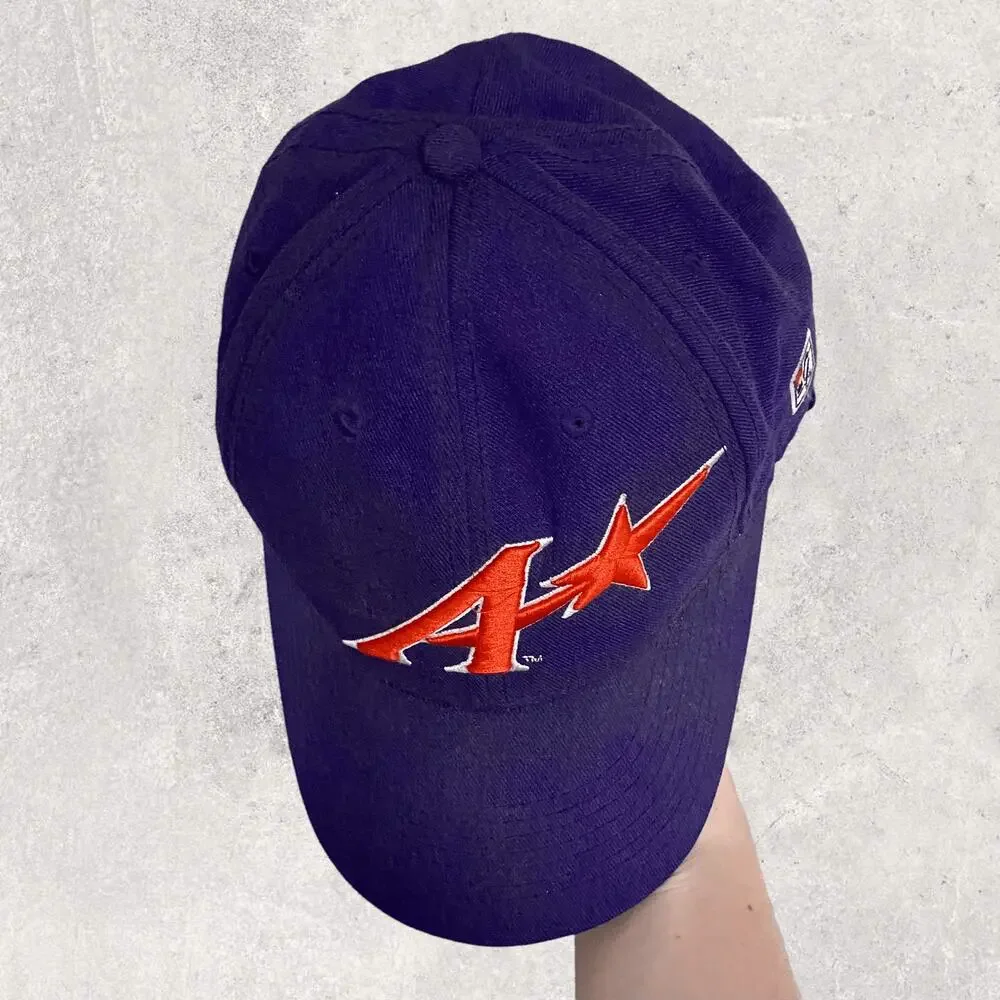 Vintage 90s Minor League Baseball Hat OSFA Purple Embroidered Logo The Game Pro - Picture 3 of 9